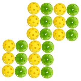 Toddmomy 24Pcs Golf Ball Airflow Hollow Balls an Fittings Kids Plastic Balls Mini Balls Practice Equipment Accessories for Swing Practice Balls Training Tools Baseball Indoor pe Plastic