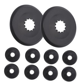 BESPORTBLE 10pcs Flywheel Cover Bike Sprocket Bicycle Spokes Freewheel Guard Spoke Protector Plate Guard Plastic Chain Cover Cycling Accessories Tooth Disc Gear Guard Plastic Cassette Black