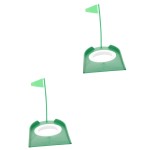 Unomor 2pcs Golf Cup Tray putters with Putting aids Putting Green Golfs Hole Cup Green Accessories Office Accessories Cups Golfs Training Putting Cup Indoor Plastic (abs) Man Small Tools