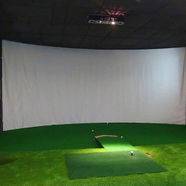 QCHIAN Indoor Golf Ball Simulator Impact Display Screen, Golf Projection Screen for Beginners Large Projection Screen Curtain for Golf Training Golf Targe Cloth, Available in 3 Sizes (Size : 3Mx3M)