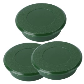 Happyyami 3pcs Green Hole Cup Cover Putting Cup Golf Green Putting Green Cups Putting Green Cup Covers Hole Cover Outdoor Accessories Golfs Training Accessories Desk Hole Cutter Plastic