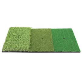 Golf Hitting Mat,3-in-1 Foldable Grass Mat Portable Golf Practice Mats for Indoor Or Outdoor Golf Practice Chipping Practice