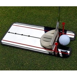 HH-GOLF? Golf Putting Alignment Mirror, Portable Putting Practice Trainer, Trainer Eye Line Practice Your Putting Alignment Tool 14.5cm x 30cm