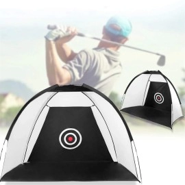 GALSOR Golf Practice Net 1m Folding Golf Training Net Golf Practice Net Aiming Target Golf Accessories (Color : Black, Size : One Size)