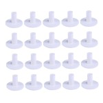 CORHAD 20Pcs Golf tee Training Tool Rubber Range tees Essentials Practice aid Golf t Shirt Rubber tee Rubber Holder Outdoor Accessories Golfs Tees Holder White The Cross TPR Equipment