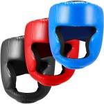 Jenaai 3 Pcs Boxing Head Gear Adjustable Padded Boxing Headgear MMA Training Kickboxing Muay Thai Martial Arts Karate Taekwondo Sparring Boxing Helmet for Adult Men Women Beginner (Assorted Color)