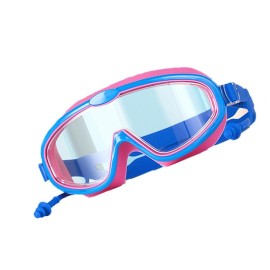 DoHTeck Kids Swimming Goggles Large Frame HD Waterproof Anti-Fog Swim Goggles with Earbuds Suitable for Children Age 3-16