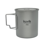 Kuvik 750ml Titanium Pot - Ultralight and Compact Pot for Backpacking, Camping, and Survival