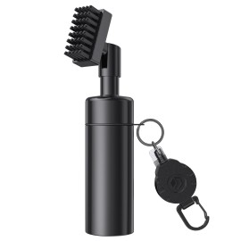 Vibit Golf Water Brush Golf Club Cleaner Brush with Nylon Bristles & Leak-Proof Water Spray Bottle for 5 Ounces of Water Club Head Groove Golf Ball Shoe Cleaning Tool with Strong Retractable Keychain
