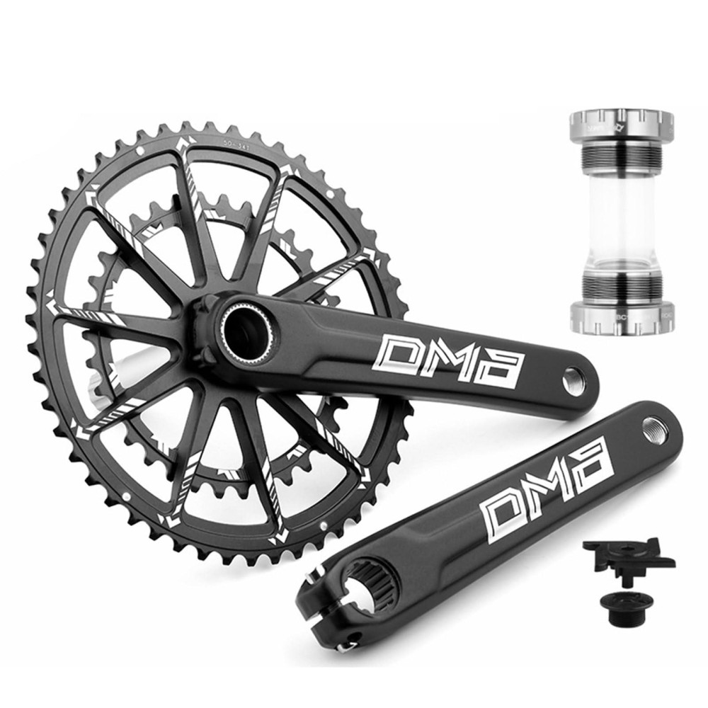 MirOdo Road Bike Crankset with PW-BB68 Hollow Integrated Crankset Ultra-Light GXP Double Chainring 34-50T 170/172.5/175mm Compatible 8-12 Speed (Color : 172.5mm, Size : 34-50T)