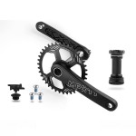 Hollow Integrated Crankset Aluminum Alloy Ultra-Light MTB Crank Arm Set 175mm GXP Direct Mount Chainring 28T 30T 32T 34T 36T 38T Center Offset 0?/3? for 11 Speed (Color : 3?, Size : 36T)