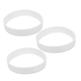 Kisangel 3pcs Hole Cup Ring Golf Accessories Surface Cups Trainer Tools Golf Practice Hole Training Golf Clubs Supplies Golf Balls Practice Hole Cups White Outdoor Equipment Plastic
