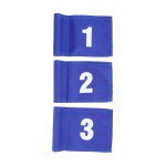 Kisangel 3pcs Flags for Course Golf Flag Stick Blue Flag Flags Backyard Driving Range Practice Flagstick Golf Flags for Yard Flags for Putting Greens Golf Training Flag Dedicated Pin