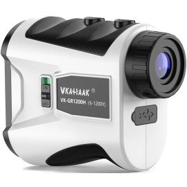 Vkahaak Range Finder Golf, 1200 Yards Golf Rangefinder with Slope, 7X Magnification Laser Range Finder with Flag Locking Vibration/Magnet/ 6 Mode/USB Charging