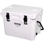 VEVOR Insulated Portable Rotomolded Hard Cooler, 25 qt, Holds 25 Cans, Ice Retention Cooler with Heavy Duty Handle, Ice Chest Lunch Box for Camping, Travel, Outdoor, Keeps Ice for up to 6 Days