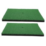 Yardwe 2pcs Practice Mat Outdoor+mats Golf Balls Outdoor Rugs Putting Practice Mat Indoor Hitting Training Aids Turf Mats 8mmeva Foam Bottom Green Golfs Mats for Practice Foldable