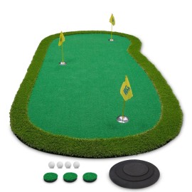 Golf Putting Green Mat, 5X10ft Professional Golf Training Mat for Practice Indoor or Outdoor, Putting Green Mat Suitable for All Ages Golf Lovers(Men/Women/Kids)