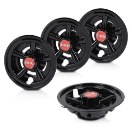 PIT66 8 Inch Golf Cart wheel Covers Hub Caps Compatible with Ezgo, Yamaha, and Club Car Golf Carts. (DOES NOT FIT EZGO RXV carts.