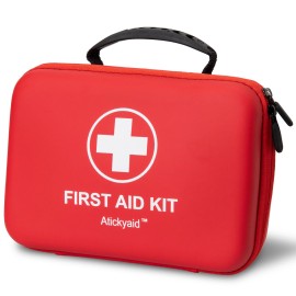 First Aid Kit 340 Piece, Premium Waterproof Hard Shell Medical Kit for Car, Home, Office, Travel, Camping, Sports, Outdoor, School - Emergency First Aid Supplies and Survival Kit