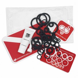 Ultimate O-Ring Kit: 60 FKM/Viton O-Rings in Dive-Specific Sizes,O-Ring Size Guide & 10g Silicone Grease Tube - Nitrox compatiable