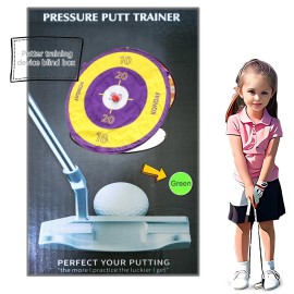 Master The Perfect Putting Stroke with The Pressure Putting Trainer - Putting Trainer - Take Your Golf Technique to New Heights, Putting Trainer Blind Box - Exclusive for Clubs,(Green)