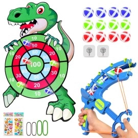 29 Large Dart Board Games Dinosaur Toys for Boys Kids 3-5 5-12 Year Old Boy Toys Age 6 7 8-10 11 Year Old Boy Gift Ideas Party Favors Kids Velcro Dart Board Game for Kids Birthday Gifts for Boys