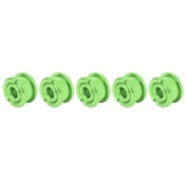 Road Bike Crank, Aluminum Alloy Bikes Road Bicycles Chainwheel Screws & Nut Parts for Single Dental Plate (Green for Short Single Plate)