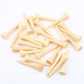 Dioche Wood Tee, 100 Pcs EnvironmentFriendly Wooden Tees for Practice Training 4.2cm (4.2CM)