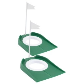 BESPORTBLE 2Pcs Golf Putting disc Golf Training putters Golf Putting Cup with Flag Golf Putting Hole Putting Green Holes Golf Practice Equipment Cups Gadget Auxiliary Tool cpe Plastic Indoor