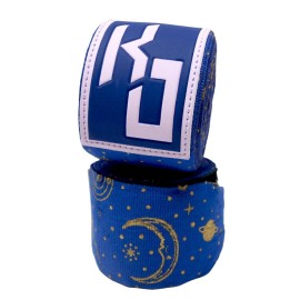 Boxing Glove Hand Wraps - Celestial Pattern Blue Boxing Wraps - Boxing Hand Wraps for Women - Boxing Wrist Wraps - Muay Thai Hand Wraps - Kickboxing Wraps - MMA Wraps - Boxing Equipment 150 in