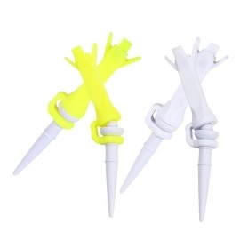 Kisangel 4pcs Golf Sports Training Equipment Accessories Supplies Tees Pu to Rotate Plastic Nails