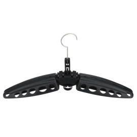 More Wetsuit Hanger Foldable Surfing Suit Hangers Scuba Diving Accessory Folding Vented Hanger (Black)