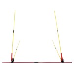 Tredre Golf Swing Trainer with Angle Dial, Portable Swing Plane Corrector,Golf Putting Trainer Aid, Golf Training Equipment Come with 2 Bases and 10 Alignment Sticks (2 Red, 8 Yellow)