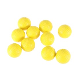 INOOMP 10pcs Indoor Exercise Equipment Flex Ball Flexible Balls Indoor Practice Balls Elastic Training Balls Yellow Balls Sports Training Balls Golf Balls Pu Ball Balls Yellow Soft Ball