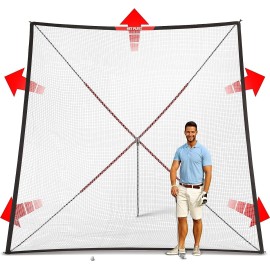 Golf Practice Auto Return Net,10Ftx10Ft, Quick Set-up, Multi-Angle Adjustment, Golf Rebound net, Outdoor Training net