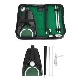 Golf Putter, Club Ball Strike Training Set, Swing Training Aid Tools Kit, Golf Puting Receiver with Storage Bag, Durable Protable Golf Training Equipment, Golf Accessory for Indoor Outdoor