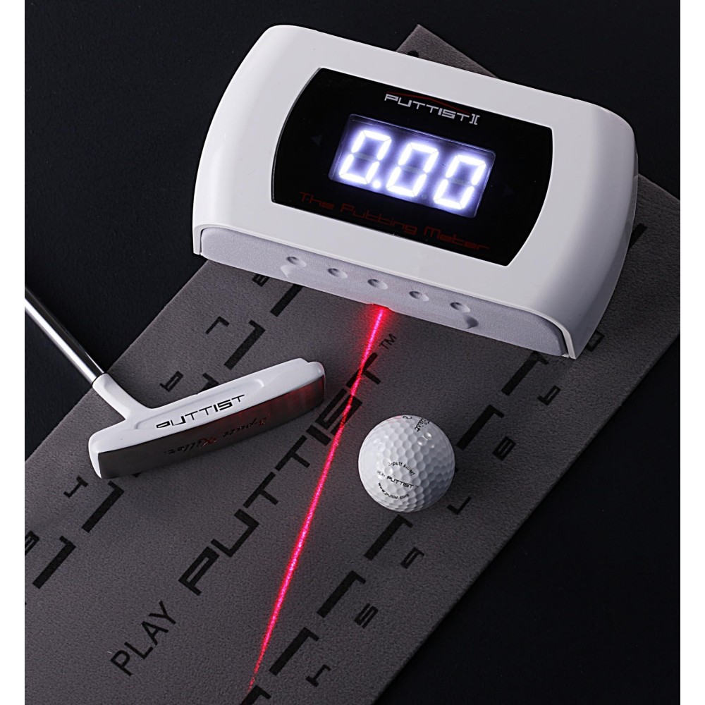 PUTTIST II Newest Digital Putting Trainer (20meter ONLY not FEET/Rechargeable) The 1st Putting Meter in Golf, 3-putt Killer ! The Zeroth Green.