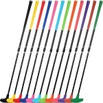 Liliful 12 Pack Golf Putters for Kids Two Way Mini Golf Putter with 12 Golf Balls Bulk Putter for Right or Left Handed Golfers Adjustable Length Golf Clubs Set for Men and Women (Multi Color)