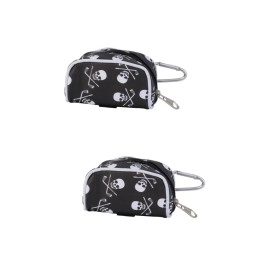 Toddmomy 2pcs Storage Bag Holder Bag Pocket Bag Golf Accessories for Men Carry Bag Travel Bag Accessories Bag Womens Golf Bag Golf Bag Organizer Ball Holder Pu Tote Bag Pouch