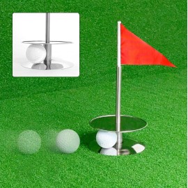 JevenFening Golf Putting Hole, 360? Golf Green Practice Hole Cup Indoor and Outdoor, Portable Putting Hole for Golf Putt Training, Durable Stainless Steel and Aluminum
