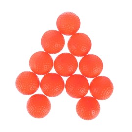 OHPHCALL 12pcs golfballs Exercise Field Indoor Training Golfball PU Foam Indoor Golf Balls Exercise Field Ball Indoor Practice Training Aids PU Ball Foam Ball Nonporous