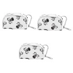 Sosoport 3pcs Storage Bag Tees Pouch Carry Bag Travel Bag Golf Tee Holder Golf Accessories for Men Pocket Bag Pouch Bag Holder Bag Accessories Bag Travel Pouch Skull Ball Rack White