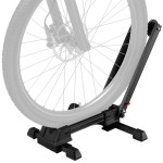 Favoto Folding Bike Stand Floor - Mountain & Road Bicycles Indoor Outdoor Garage Storage - Bicycle Parking Rack Foldable Fit 20-29 Bikes (1 Bike Rack)