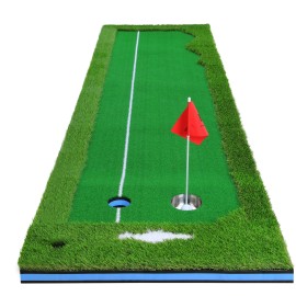 PGM Putting Green Indoor - Professional Putting Matt for Indoors Golf Putting Mat with Aiming Line - Golf Mats Practice Indoor, Outdoors, Home and Office - Golf Gifts Golf Accessories for Men