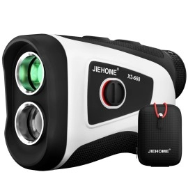 Golf Rangefinder JIEHOME X3 660YDS Rangefinder with Slope Switch for Tournament Legal, Rechargeable Laser Range Finders with Magnetic, Flag Acquisition Vibration Continuous Scan Distance Rangefinder