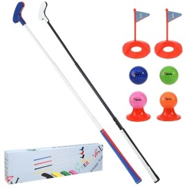 Golf Mini Putter for Kids (Black&White + Red&Blue)