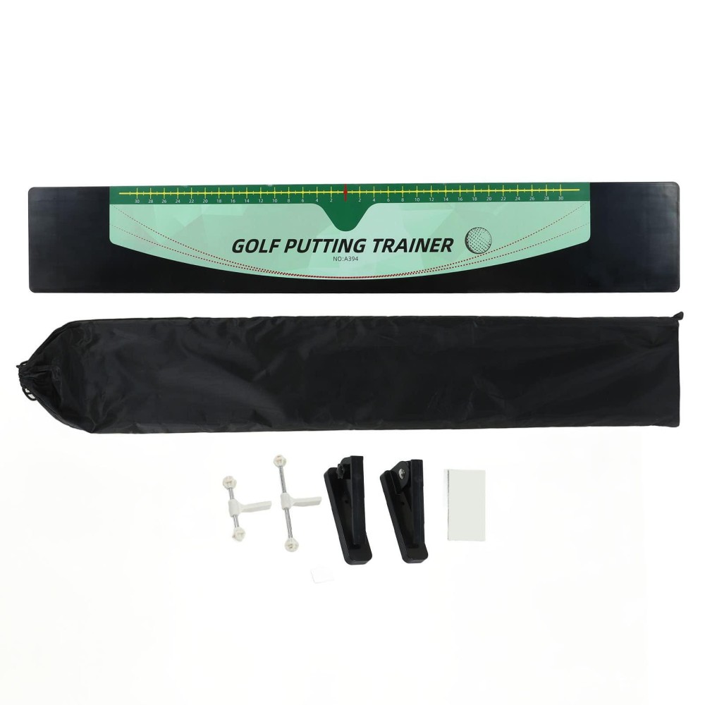Golf Precision Distance Putting Drill - Putting Gate Practice Tool, Golf Training Putters, Putting Mirror, Putting Mat, Trainer Aid for Putting Green, Alignment Rail Distance Control