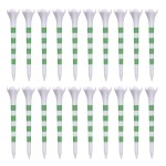 YESBAY 20Pcs Golf Tees High Stability Low Friction Unbreakable Simple Installation Short Golf Tees for Improve Accuracy and Distance Training Tools Green S