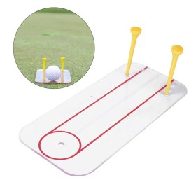 BstXqty Golf Swing Straight Practice, Golf Putting Small Mirror, Eye Line Alignment Trainer, Swing Trainer Golf Training Aids Accessories for Golf Lovers Outdoor