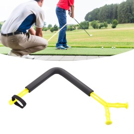 BstXqty Golf Swing Training Aid, Golf Spinner, Swing Motion Trainer, Posture Corrector Training Equipment for Indoor Practice Chipping Hitting Golf Accessories(Yellow)